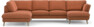 Madison Lux - 2-sits soffa med divan vänster och schäslong höger - Orange