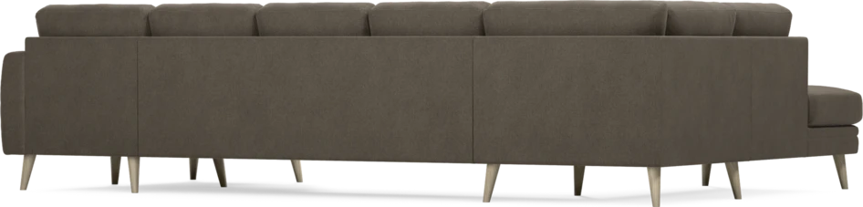 Eden - 3-sits soffa med divan vänster och schäslong höger - Brun