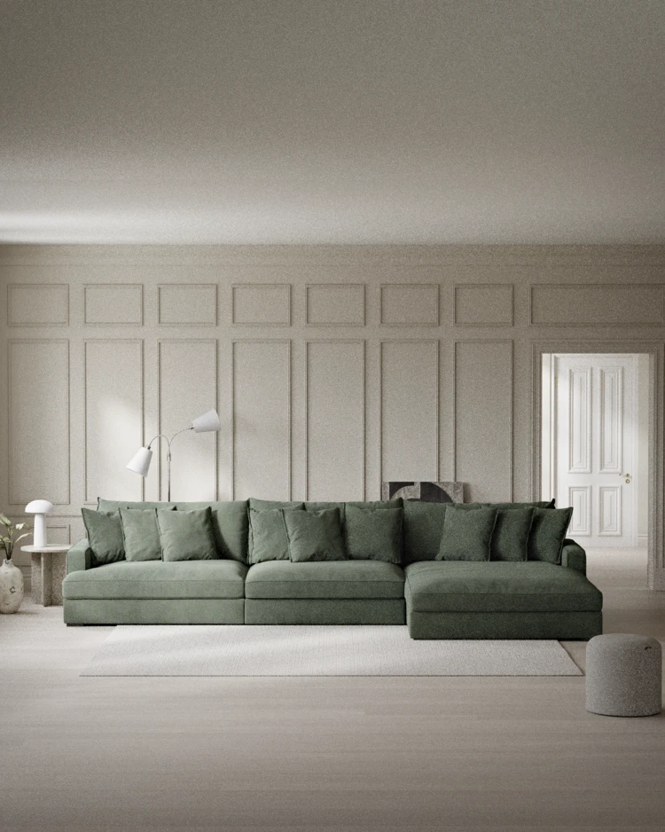 Rossi - 4-sits soffa med schäslong XL höger - inspiration