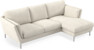 Madison Lux - 2-sits soffa med schäslong höger - Vit