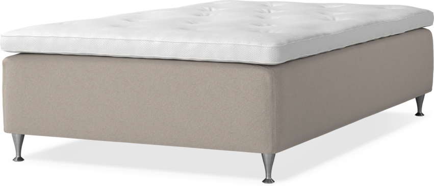 Delux Dream - Ramsäng, enkelsäng med bäddmadrass - Beige