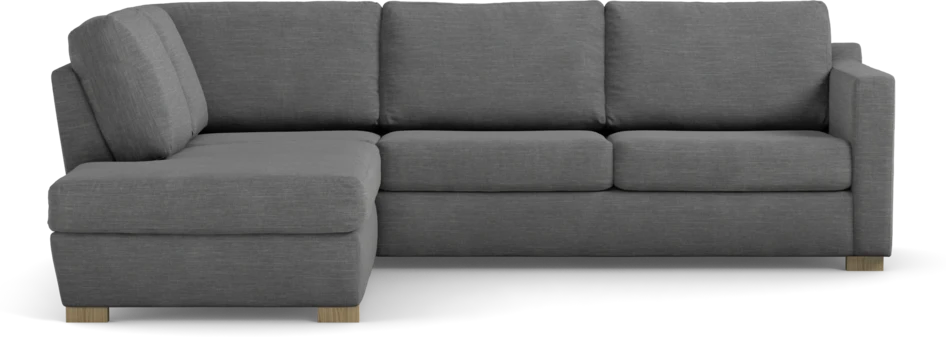 Friday - 2,5-sits soffa med divan vänster - Grå