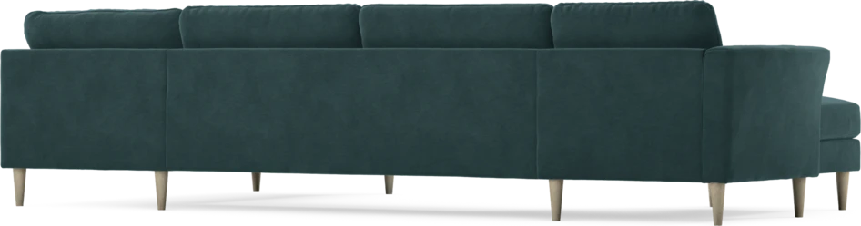 Bridge - 3-sits soffa med schäslong vänster och divan höger - Blå