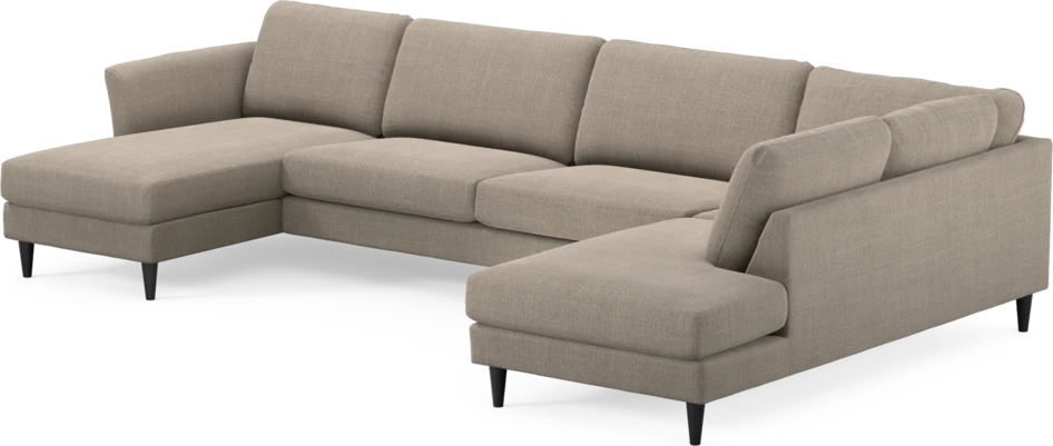 Bridge - 3-sits soffa med schäslong vänster och divan höger - Beige