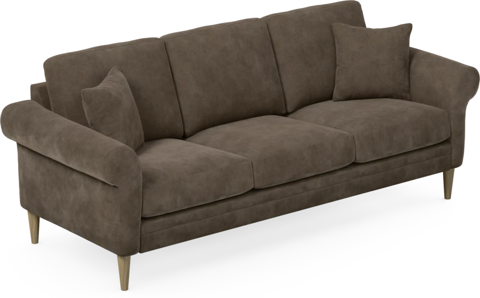 Eden - 3-sits soffa - Brun
