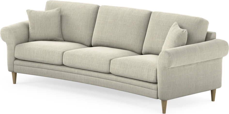 Eden - 3-sits soffa svängd - Beige
