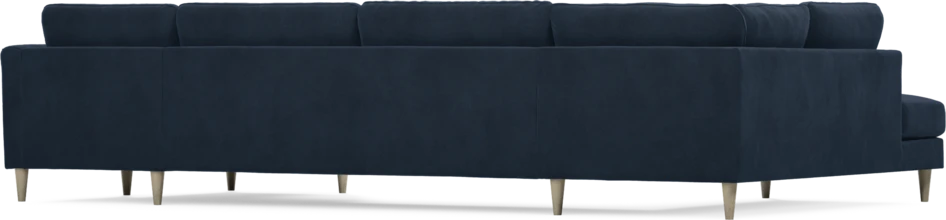 Bridge - 3-sits soffa med divan vänster och schäslong höger - Blå