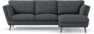 Madison Lux - 2-sits soffa med schäslong höger - Vit