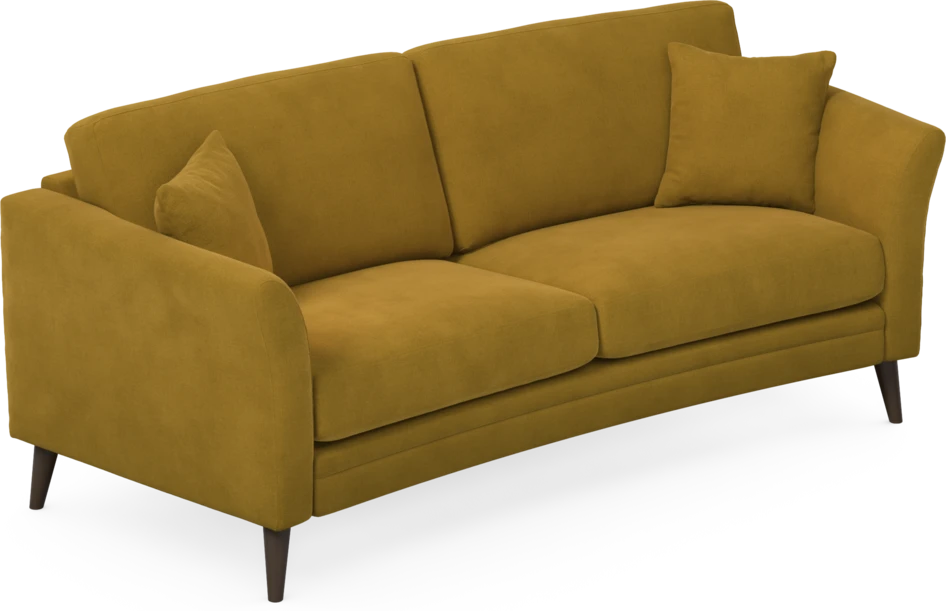 Eden - 2,5-sits soffa svängd - Gul