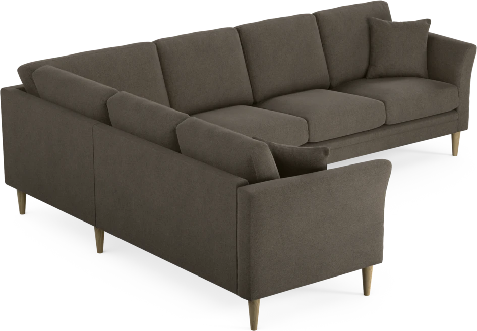 Eden - Hörnsoffa, 2+3-sits - Brun