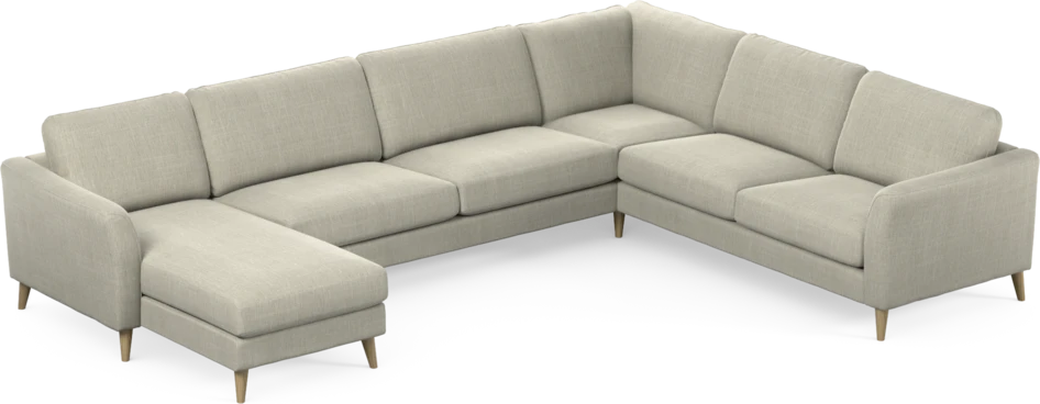 Bridge - Hörnsoffa, 3+2-sits med schäslong vänster - Beige