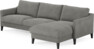 Winston - 3-sits soffa med schäslong, vändbar - Grå