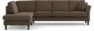 Eden - 3-sits soffa med divan - Brun