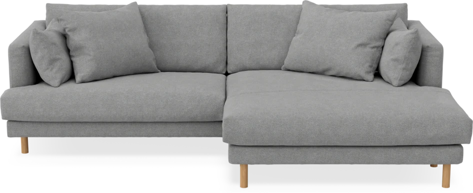 Harper - 4-sits med schäslong XL höger - Grå
