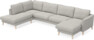 Bridge - 3-sits soffa med divan vänster och schäslong höger - Grå