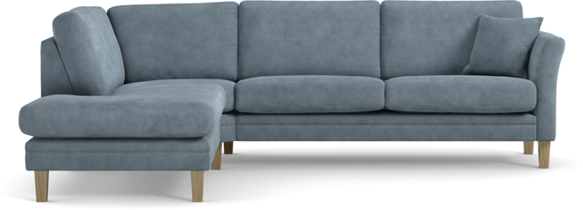 Eden - 2,5-sits soffa med divan - Blå