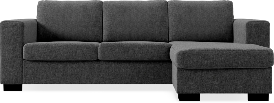 Nevada - 3-sits soffa med flyttbar schäslong - Grå