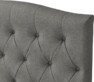 Delux Välvd - Sänggavel, 90-210 cm - Grå