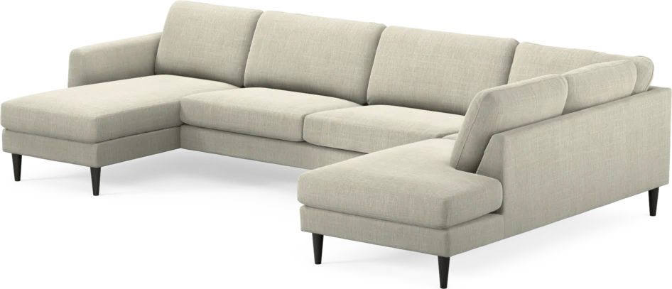 Bridge - 3-sits soffa med schäslong vänster och divan höger - Beige