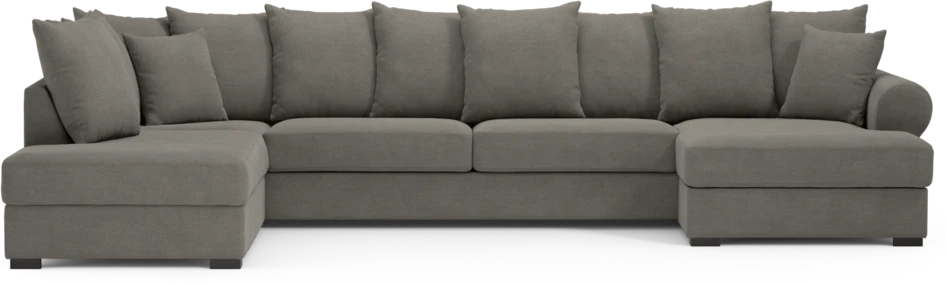 Town - 3-sits soffa med divan vänster och schäslong höger - Grå