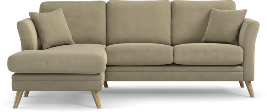 Eden - 2-sits soffa med schäslong - Beige