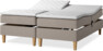 Delux Sense - Ställbar säng, dubbelsäng med bäddmadrass - Beige