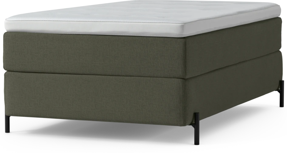 Delux Exclusive - Kontinentalsäng, enkelsäng 120 cm med bäddmadrass och sängben