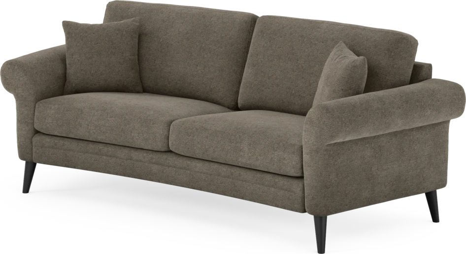 Eden - 2,5-sits soffa svängd - Brun