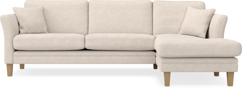 Eden - 2,5-sits soffa med schäslong - Beige