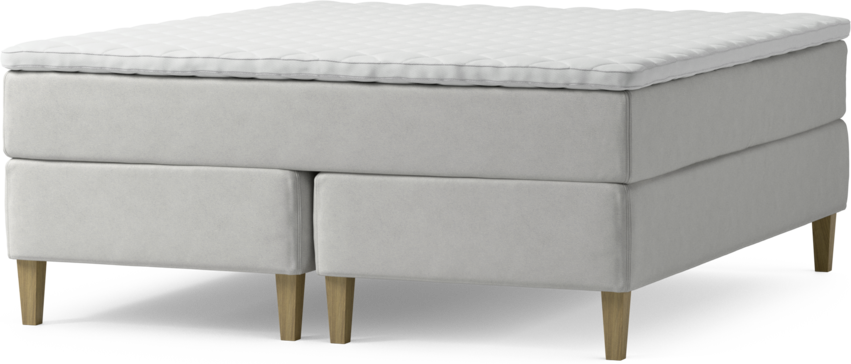 Delux Dream - Kontinentalsäng, dubbelsäng med bäddmadrass och sängben