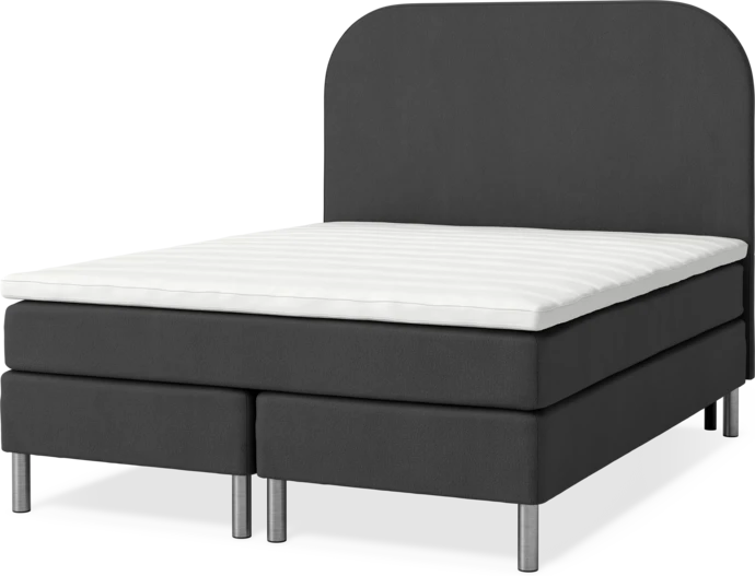 Roma Family, Kontinentalsäng, dubbelsäng med bäddmadrass och sänggavel slät, B 160-180