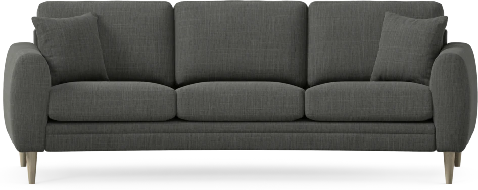 Eden - 3-sits soffa svängd - Grå