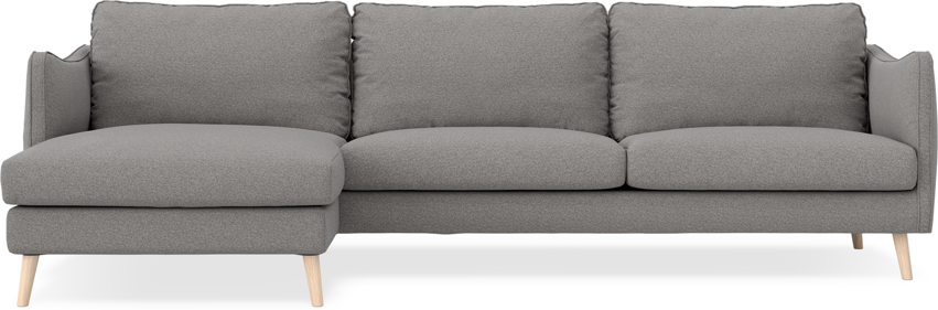 Madison - 3-sits soffa med schäslong vänster - Grå