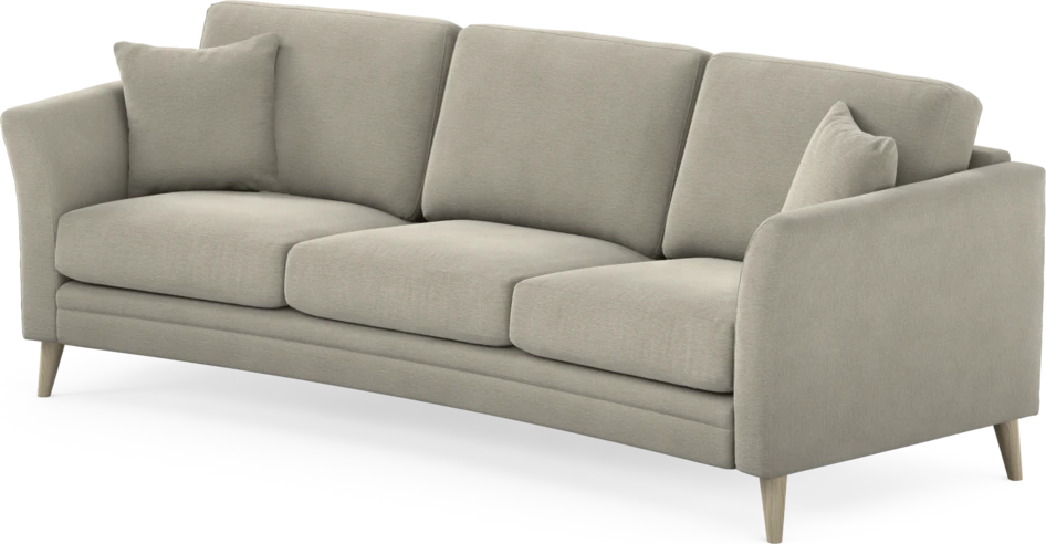 Eden - 3-sits soffa svängd - Brun