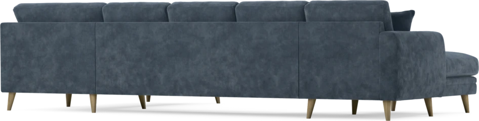 Eden - 3-sits soffa med schäslong vänster och divan höger - Blå
