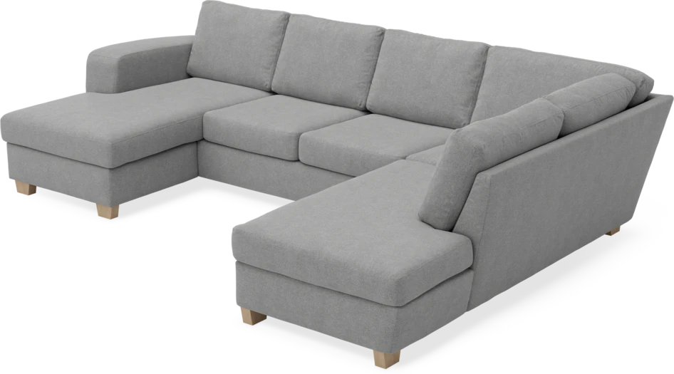 Friday - 3-sits soffa med schäslong vänster och divan höger - Grå