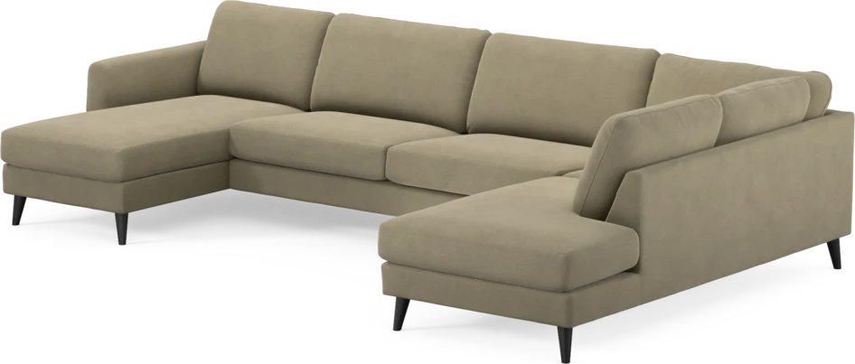 Bridge - 3-sits soffa med schäslong vänster och divan höger - Beige