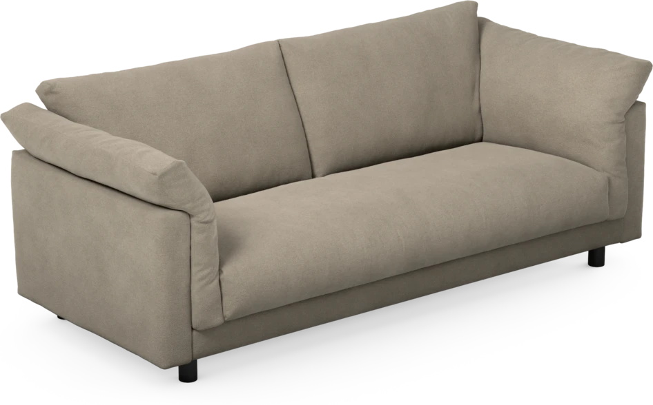 Cherrie - 2,5-sits soffa, hel dyna, fast klädsel - Beige