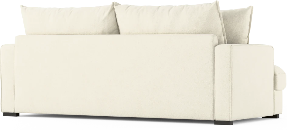 Mila - 3-sits soffa, hel dyna - Vit