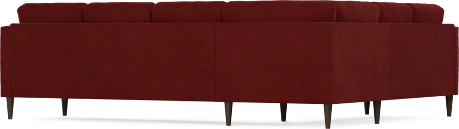 Eden - Hörnsoffa, 2+3-sits - Röd