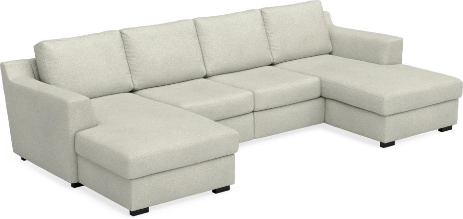 Friday - 2-sits soffa med två schäslonger - Beige