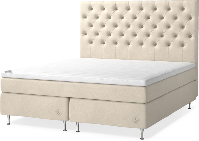 Cape Farewell, Kontinentalsäng, dubbelsäng 180x200 cm med pikerad sänggavel