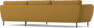 Madison Lux - 3-sits soffa med schäslong höger - Gul