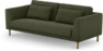 Willow - 3-sits soffa, hel dyna, fast klädsel - Grön