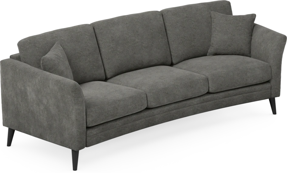 Eden - 3-sits soffa svängd - Grå