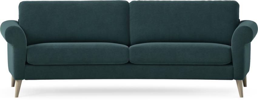 Bridge - 3-sits soffa svängd - Blå