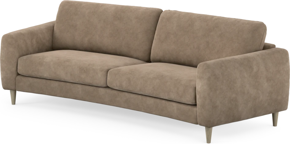 Bridge - 3-sits soffa svängd - Beige