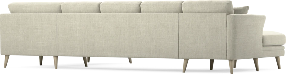Eden - 3-sits soffa med schäslong vänster och divan höger - Beige