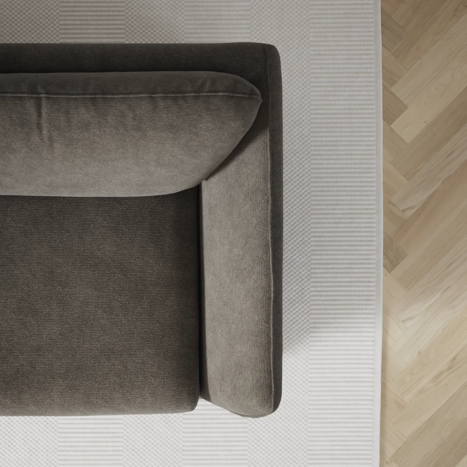 Madison Lux - 2-sits soffa med divan vänster och schäslong höger - Grå