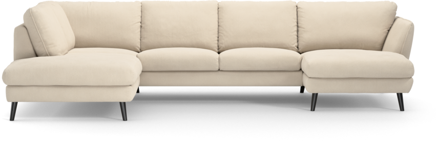 Madison Lux - 2-sits soffa med divan vänster och schäslong höger - Beige